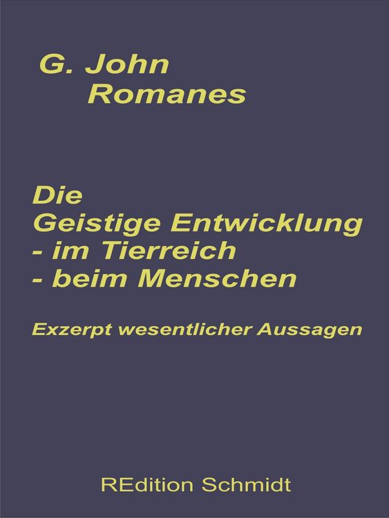 Produktbild: Die geistige Entwicklung im Tierreich - Die geistige Entwicklung beim Menschen