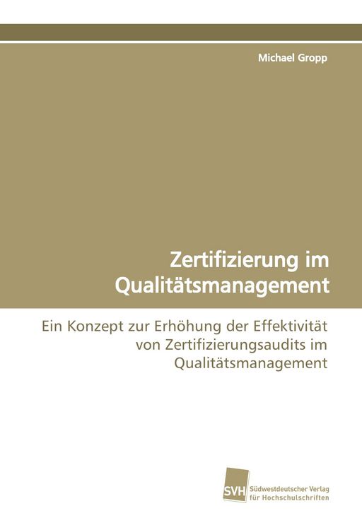 Produktbild: Zertifizierung im Qualit&auml;tsmanagement