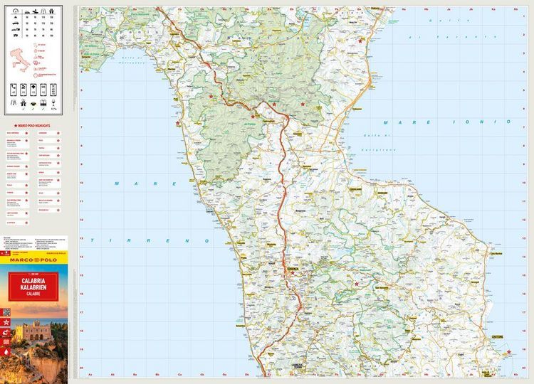 Produktbild: MARCO POLO Reisekarte Italien 13 Kalabrien 1:200.000