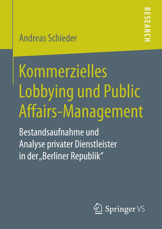 Produktbild: Kommerzielles Lobbying und Public Affairs-Management