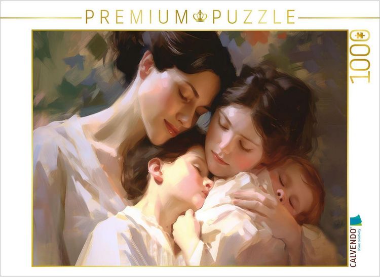 Produktbild: CALVENDO Puzzle Eine Mutter umarmt ihre Kinder | 1000 Teile Lege-Gr&ouml;&szlig;e 64x48cm Foto-Puzzle f&uuml;r gl&uuml;ckliche Stunden