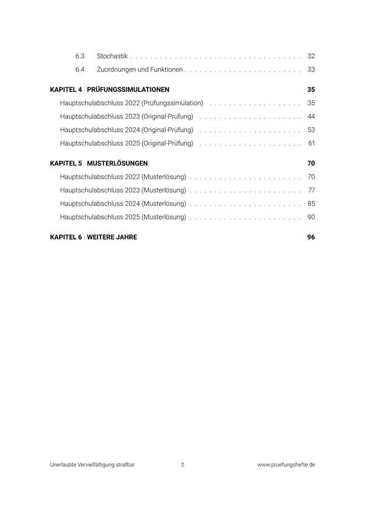 Produktbild: Pr&uuml;fungsheft &ndash; 2026 Mathematik Hauptschule &ndash; Baden-W&uuml;rttemberg &ndash; Original-Pr&uuml;fungen und L&ouml;sungen