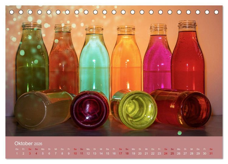 Produktbild: Die gute alte Milchflasche (Tischkalender 2026 DIN A5 quer), CALVENDO Monatskalender