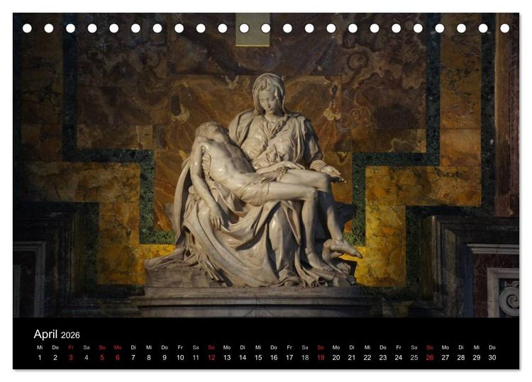 Produktbild: Vade mecum Romam - Geh mit mir nach Rom (Tischkalender 2026 DIN A5 quer), CALVENDO Monatskalender