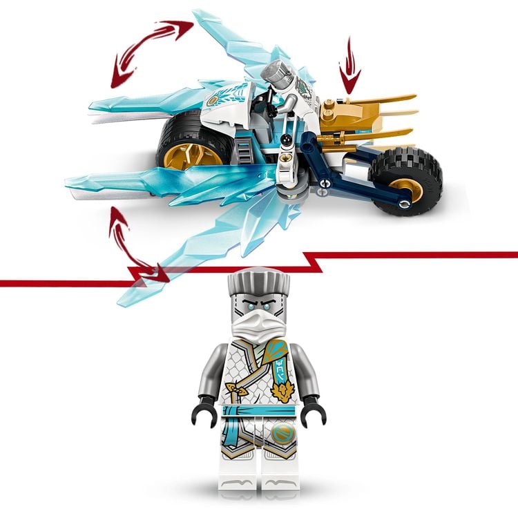 Produktbild: LEGO NINJAGO Zanes Eismotorrad, Ninja-Spielset mit 1 Minifigur 71816