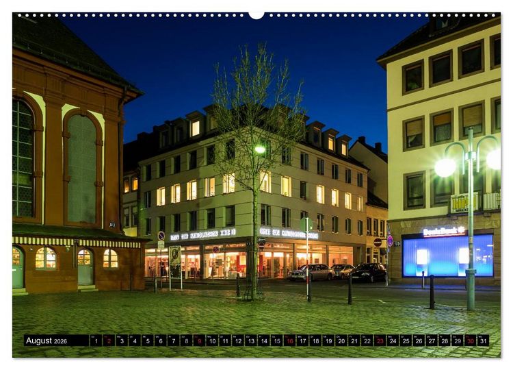 Produktbild: Mannheim Modern. Zeitgen&ouml;ssische Architektur in der Quadratestadt. (Wandkalender 2026 DIN A2 quer), CALVENDO Monatskalender