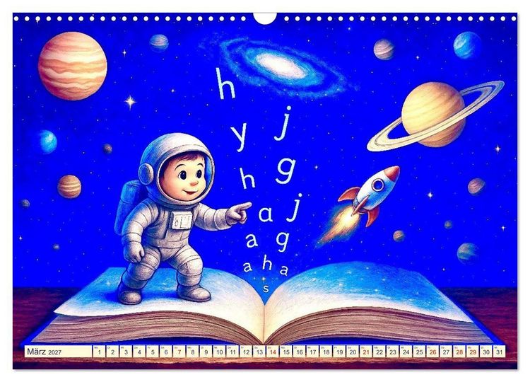 Produktbild: B&uuml;cher er&ouml;ffnen Welten (Wandkalender 2027 DIN A3 quer), CALVENDO Monatskalender