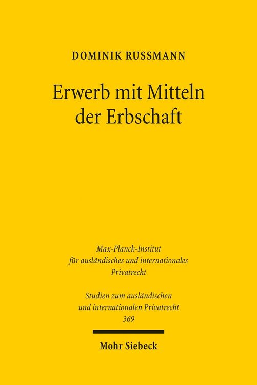 Produktbild: Erwerb mit Mitteln der Erbschaft
