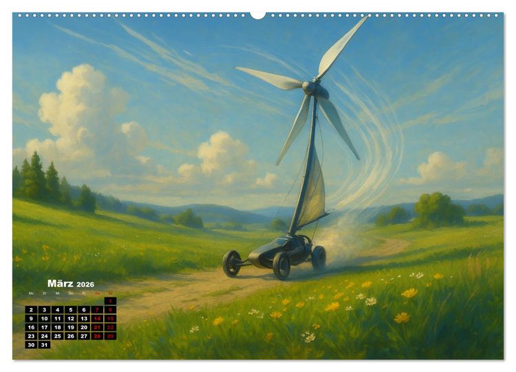 Produktbild: Wind bewegt die Welt (Wandkalender 2026 DIN A2 quer), CALVENDO Monatskalender