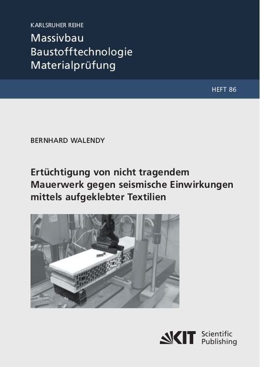 Produktbild: Ertüchtigung von nicht tragendem Mauerwerk gegen seismische Einwirkungen mittels aufgeklebter Textilien