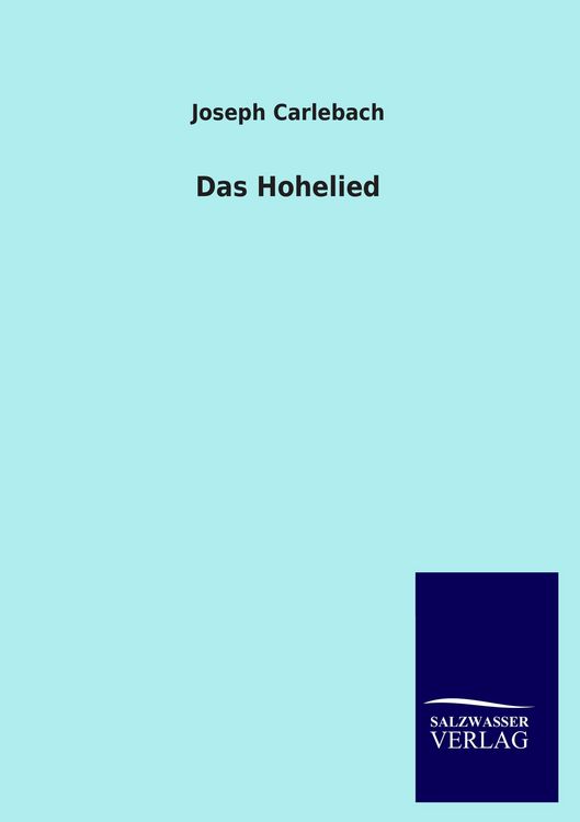 Produktbild: Das Hohelied