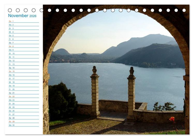 Produktbild: Wundersch&ouml;nes Tessin (Tischkalender 2026 DIN A5 quer), CALVENDO Monatskalender