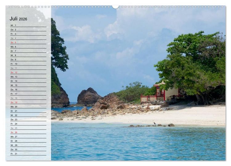 Produktbild: Mein Thailand - Geburtstagskalender (hochwertiger Premium Wandkalender 2026 DIN A2 quer), Kunstdruck in Hochglanz