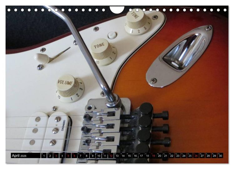 Produktbild: KULT GITARRE - Richie Sambora Stratocaster (Wandkalender 2026 DIN A4 quer), CALVENDO Monatskalender