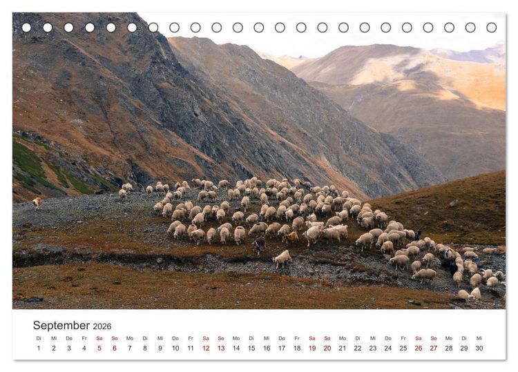 Produktbild: Georgien - Ein ph&auml;nomenales Naturparadies. (Tischkalender 2026 DIN A5 quer), CALVENDO Monatskalender