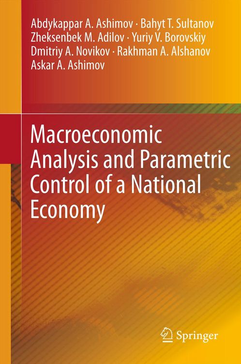 Produktbild: Macroeconomic Analysis and Parametric Control of a National Economy