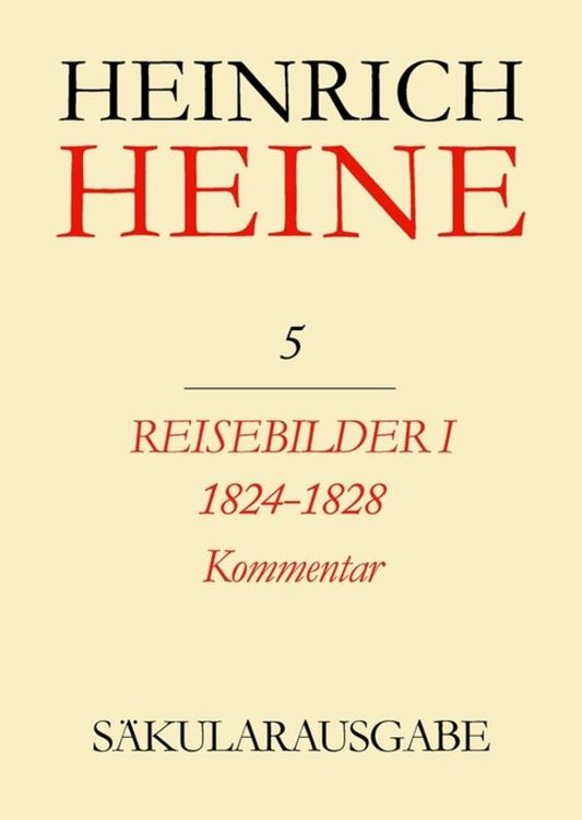 Produktbild: Reisebilder I. 1824-1828. Kommentar