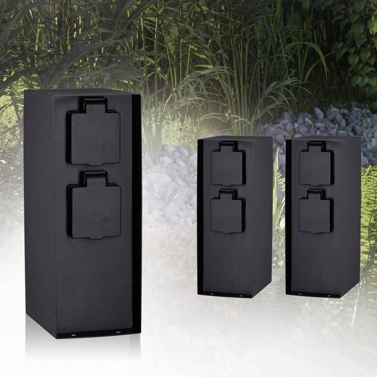 Produktbild: Paulmann 94313 Gartensteckdose Anthrazit