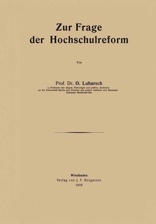 Produktbild: Zur Frage der Hochschulreform