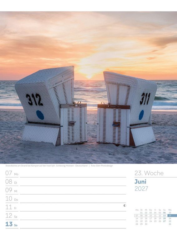 Produktbild: Am Meer Wochenplaner Kalender 2027