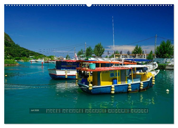 Produktbild: Seychellen - Inselparadiese Mah&eacute; La Digue Praslin (hochwertiger Premium Wandkalender 2026 DIN A2 quer), Kunstdruck in Hochglanz