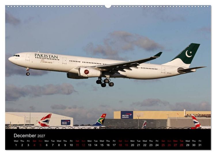 Produktbild: Widebody Jets (High Quality Premium Wall Calendar 2027 DIN A2 landscape),CALVENDO 12 Month Wall Calendar