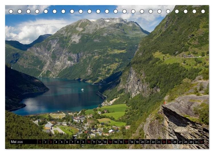 Produktbild: Skandinavien entdecken (Tischkalender 2026 DIN A5 quer), CALVENDO Monatskalender