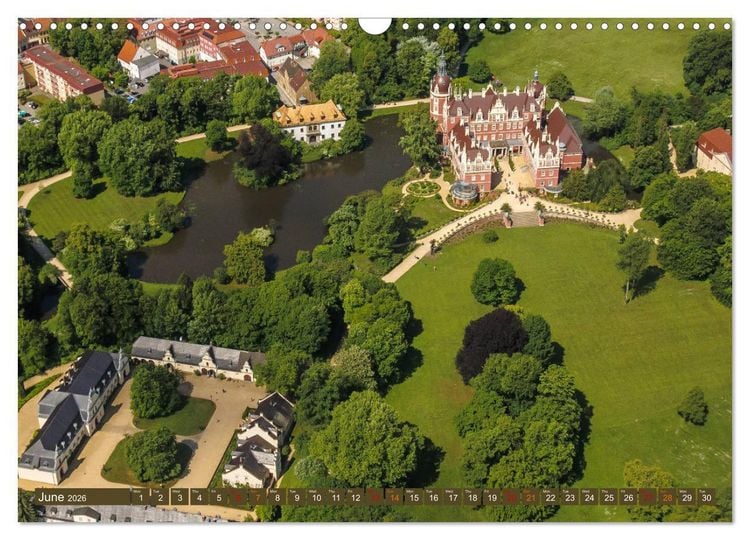 Produktbild: Prince Pueckler Park Bad Muskau (Wall Calendar 2026 DIN A3 landscape), CALVENDO 12 Month Wall Calendar