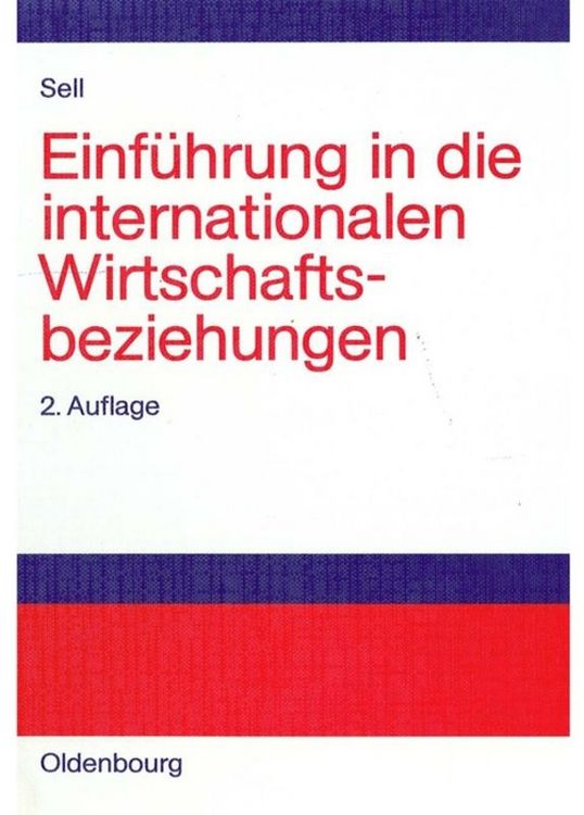 Produktbild: Einf&uuml;hrung in die internationalen Wirtschaftsbeziehungen