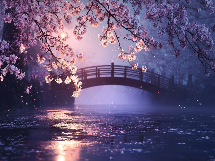 Produktbild: CALVENDO Puzzle Ein Motiv aus dem Kalender Japanische Kirschbl&uuml;te | 1000 Teile Lege-Gr&ouml;&szlig;e 64x48cm Foto-Puzzle f&uuml;r gl&uuml;ckliche Stunden