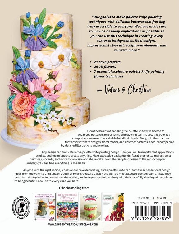 Produktbild: Buttercream Palette Knife Painting Techniques - A Comprehensive Guide Textured Art Using Buttercream Icing