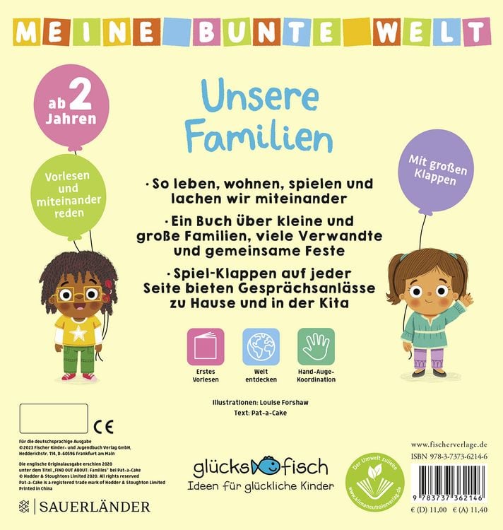 Produktbild: Gl&uuml;cksfisch: Meine bunte Welt: Unsere Familien