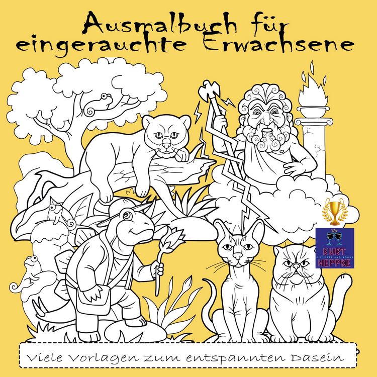 Produktbild: Ausmalbuch f&uuml;r eingerauchte Erwachsene