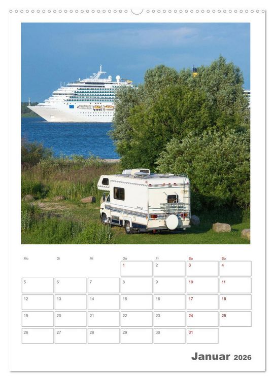 Produktbild: Camper Tr&auml;ume Urlaub auf vier R&auml;dern (hochwertiger Premium Wandkalender 2026 DIN A2 hoch), Kunstdruck in Hochglanz