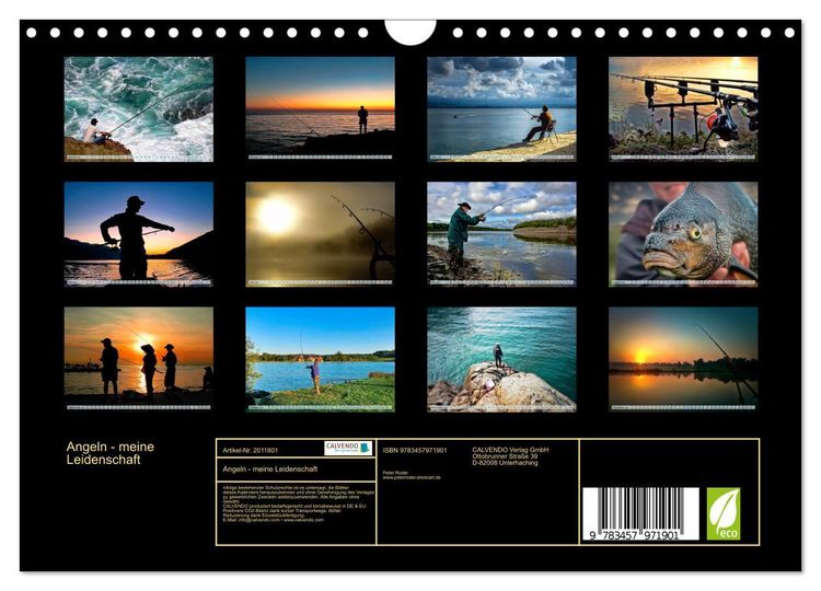 Produktbild: Angeln - meine Leidenschaft (Wandkalender 2026 DIN A4 quer), CALVENDO Monatskalender
