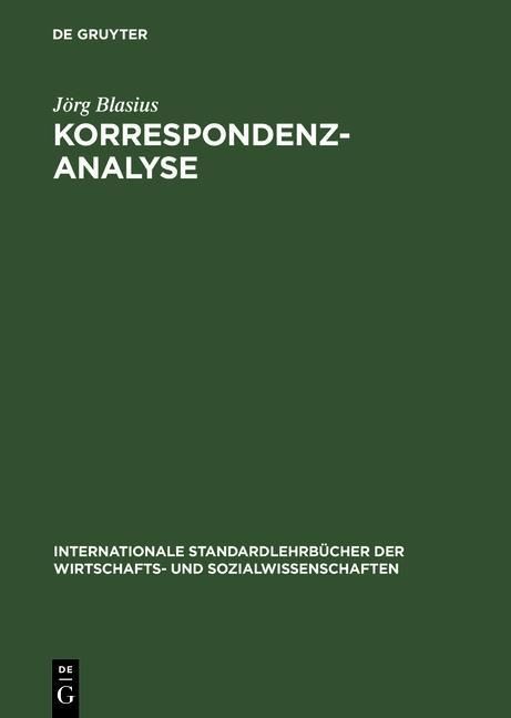 Produktbild: Korrespondenzanalyse
