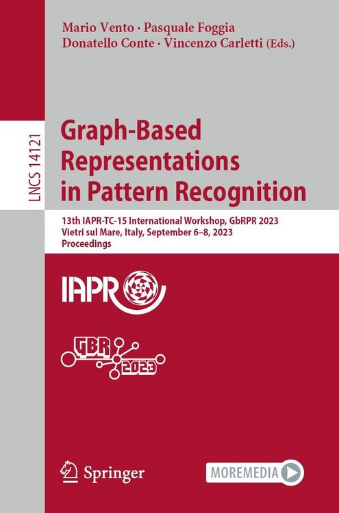 Produktbild: Graph-Based Representations in Pattern Recognition