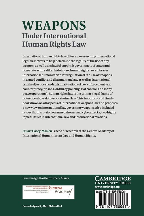 Produktbild: Weapons Under International Human Rights Law