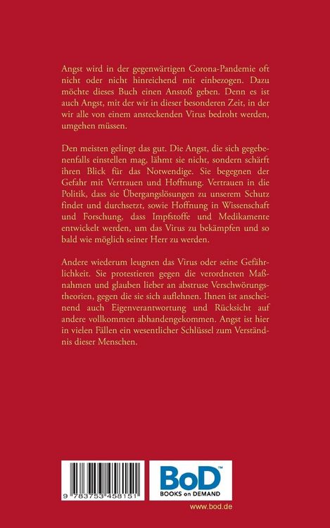 Produktbild: Angst in Zeiten von Corona