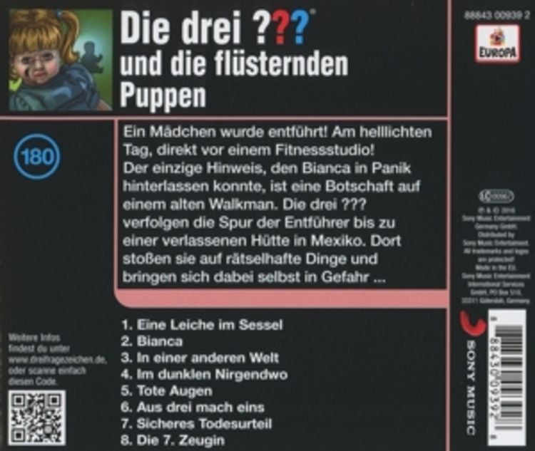 Produktbild: Die drei ??? (180) und die flüsternden Puppen