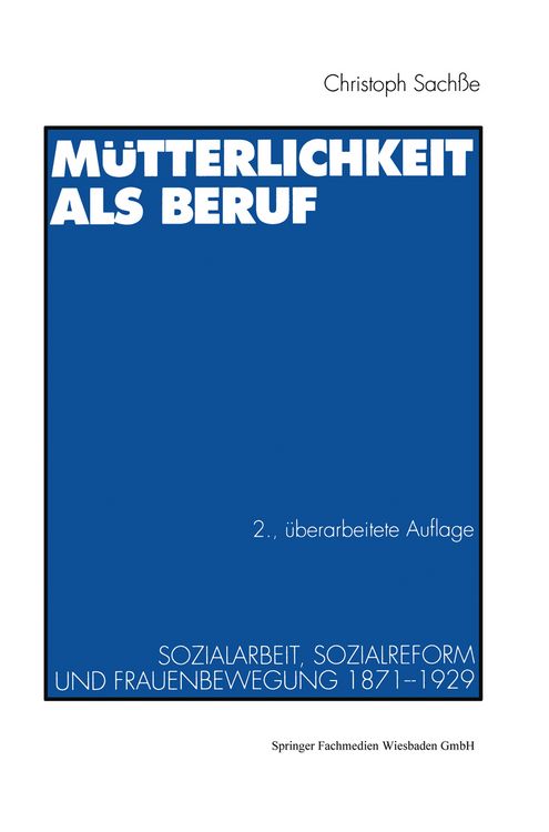 Produktbild: M&uuml;tterlichkeit als Beruf