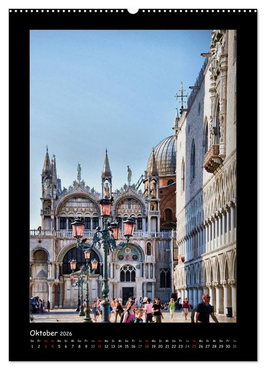 Produktbild: Venedig (hochwertiger Premium Wandkalender 2026 DIN A2 hoch), Kunstdruck in Hochglanz