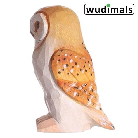 Produktbild: Wudimals A041008 - Schleiereule, Barn Owl, handgeschnitzt aus Holz