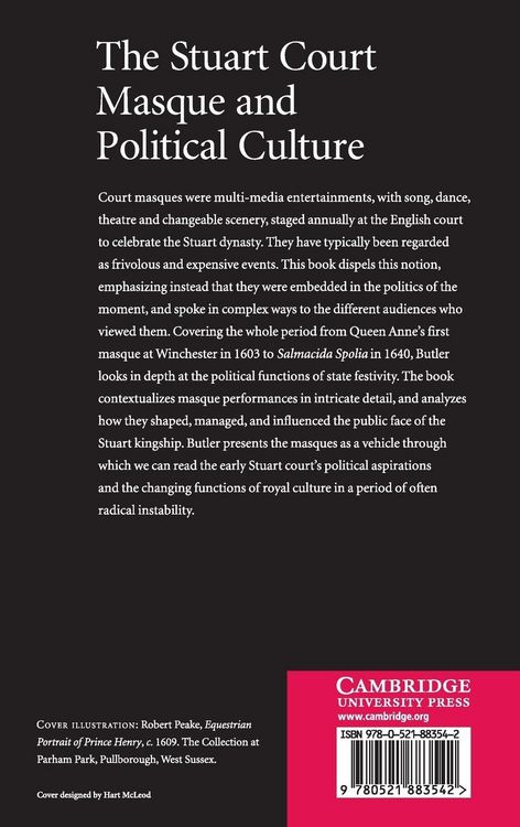 Produktbild: The Stuart Court Masque and Political Culture