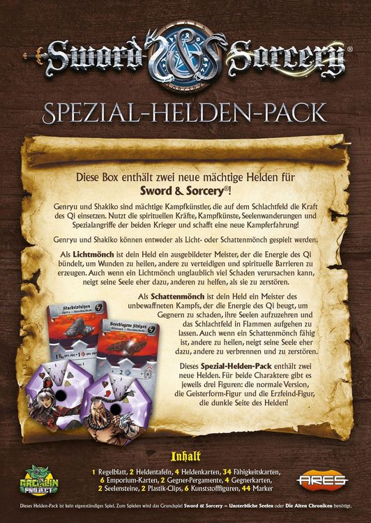 Produktbild: Sword & Sorcery: Die Alten Chroniken - Genryu/Shakiko Spezial-Helden-Pack