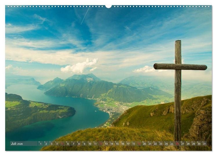 Produktbild: Der Zauber der Schweizer Berge (Wandkalender 2026 DIN A2 quer), CALVENDO Monatskalender
