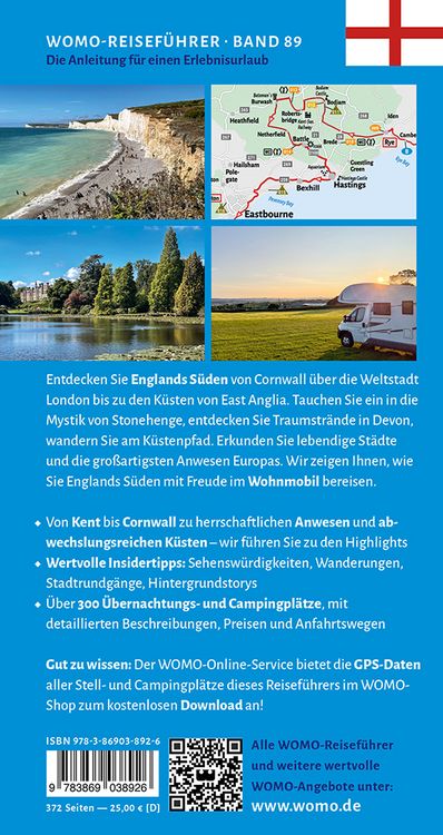 Produktbild: Entdeckertouren mit dem Wohnmobil England - Der S&uuml;den