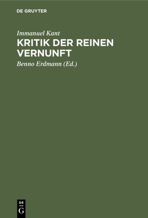 Produktbild: Kritik der reinen Vernunft