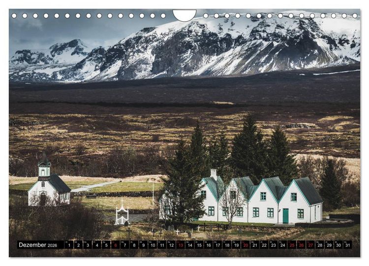 Produktbild: Island. Ein Land f&uuml;r Entdecker und Abenteurer. (Wandkalender 2026 DIN A4 quer), CALVENDO Monatskalender