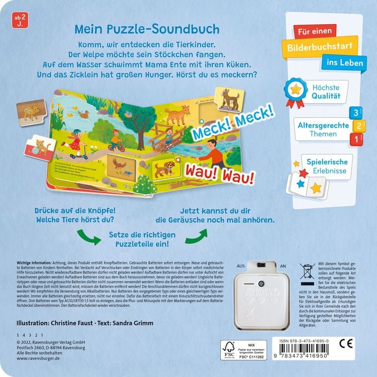 Produktbild: H&ouml;r hin, spiel mit! Bei den Tierkindern